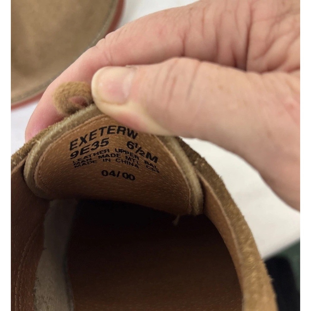GH Bass Bucs Originals Derby Shoes Mens 6.5 Tan Suede Leather Oxford Classic - Picture 8 of 11